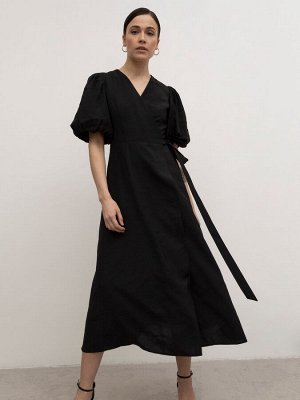 Платье с объемными рукавами PL1259/mesh