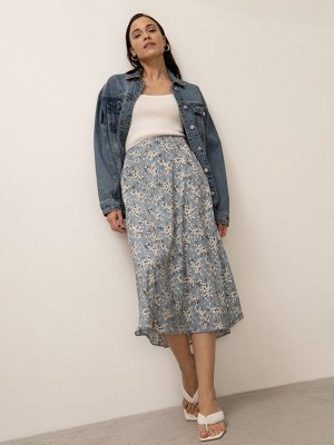 Юбка а-силуэта с цветочным принтом S912/susana