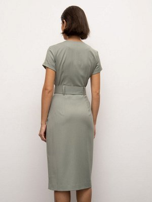 EMKA Платье с поясом PL881/khali