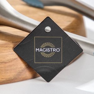 Щипцы кухонные Magistro Cloud, 34 см, цвет голубой