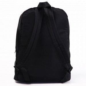 Рюкзак молодежный со светоотражающим карманом, черный, 30 см x 15 см x 40 см «Робот, Трансформеры»