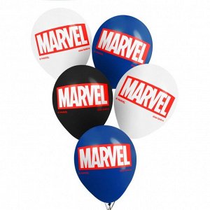 Воздушные шары цветные "MARVEL", Мстители, 12 дюйм (набор 5 шт)