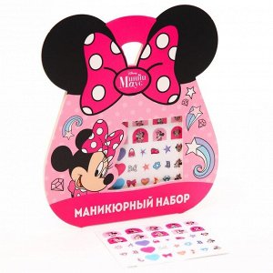 Disney Маникюрный набор. Наклейки для ногтей, Минни маус