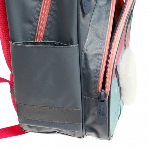Рюкзак школьный, эргономичная спинка «Ёжик», 37 х 26 х 13 см