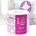 Туалетная бумага  &quot;Maneki&quot; Kabi 3 слоя, 280 л., 39.2 м, гладкая, белая с ароматом Ириса, 1 рулон