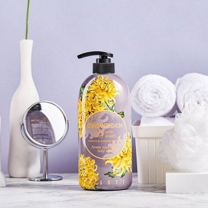 Jigott Парфюмированный гель для душа с экстрактом хризантемы Chrysanthemum Perfume Body Wash, 750 мл