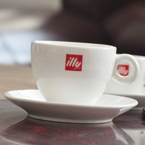 Блюдце (универсальное), illy, фарфор