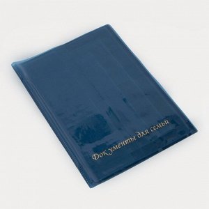 Папка для 3 комплектов семейных документов, цвет голубой 7585683