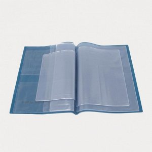 Папка для 3 комплектов семейных документов, цвет голубой