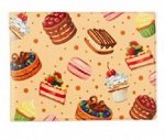 Обложка для студенческого &quot;Вкусняшки&quot;, 11*8,2*0,3 см