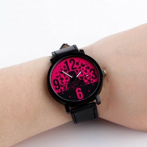 Часы наручные кварцевые «Кот», диам. 4 см
