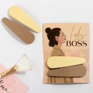 Заколки для волос "Lady boss", 2 шт, размер 7 x 2 см