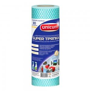 305310 супер тряпка smart-cleaner цветная 30л/рул 1/20 unicum