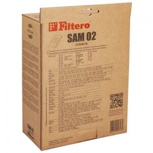 Sam 02 (10+фильтр) ecoline xl, бумажные пылесборники filtero