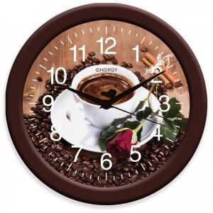 Часы настенные energy ec-101 кофе (009474)