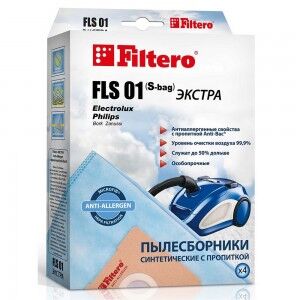 Fls 01 (s-bag) (4) экстра пылесборники filtero