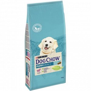 Сухой корм DOG CHOW PUPPY для щенков, ягненок, 14 кг