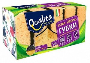 Губки кухонные Qualita Extra strong 5 шт