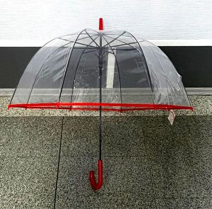 Зонтик трость "французский" прозрачный
