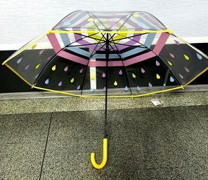 Зонтик трость прозрачный