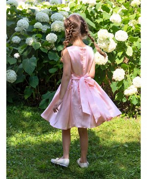 Радуга дети Персиковое платье для девочки Цвет: оранжевый