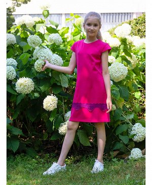 Малиновое нарядное платье для девочки Цвет: фуксия