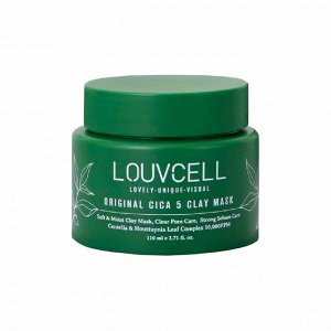 Оригинальная глиняная маска c экстрактом центеллы (110мл) LOUVCELL ORIGINAL CICA 5 CLAY MASK (110ml)