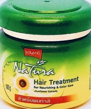 Маска для волос с экстрактом подсолнечника "Питание и Защита цвета" LOLANE NATURA