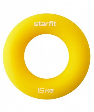 Starfit Эспандер кистевой ES-404 &quot;Кольцо&quot;, диаметр 8,8 см, 15 кг, силикогель, желтый