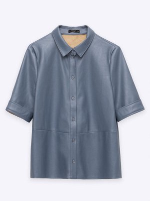 EMKA Рубашка из экокожи B2703/bubby