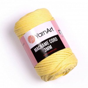 Пряжа YarnArt Macrame Cord 3MM цвет №754 светло-жёлтый
