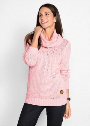 Пуловер пуловер розовый 
50% полиакрил, 50% хлопок
