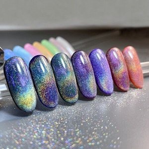 Гель-лак Classic Радужный светоотражающий кошачий глаз Giorgio Capachini 8 мл Flash Prizm Cat Eye, №449