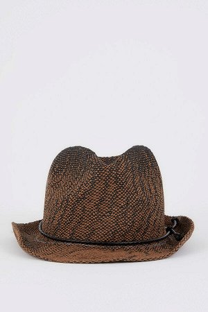 Мужская соломенная шляпа-федора