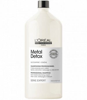Loreal Professionnel Serie Expert Metal Detox Shampoo - Очищающий шампунь против металлических накоплений в волосах 1500 мл