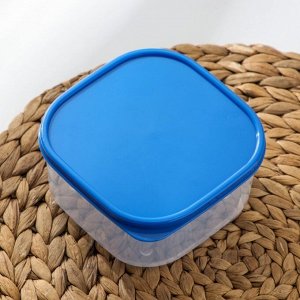 Набор контейнеров пищевых , квадратных, 2 шт: 450 мл; 700 мл, цвет голубой