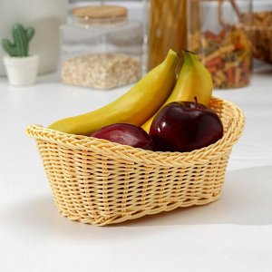 Корзинка для фруктов и хлеба Доляна «Ваниль», 26?16?9,5 см