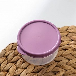 Контейнер круглый Доляна, пищевой, 150 мл, цвет фиолетовый