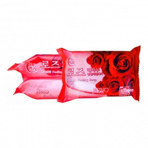 090044 Juno Peeling Soap Rose Косметическое мыло с розой 150гр  1/120