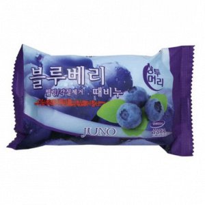 291107 Juno Peeling Soap Blueberry Косметическое мыло с черникой 150гр  1/120