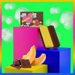 Фигурное мыло Love is, Шоколад и Дыня, 40 г