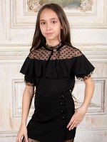Блузка для девочки короткий рукав Соль&amp;Перец