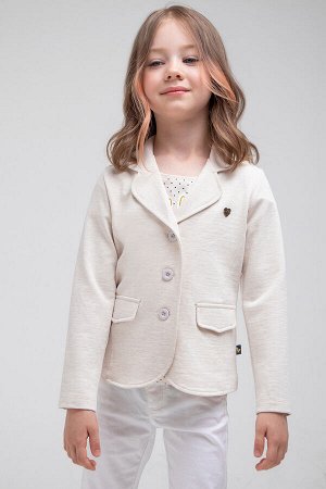 Куртка для девочки Crockid КР 301707 светло-бежевый меланж к339