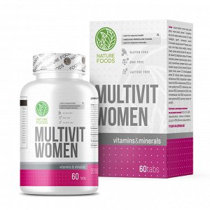 Женские витамины Nature Foods Multi WoMen - 60 таблеток.