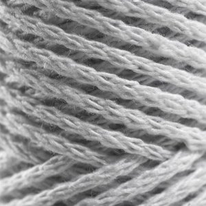 Шнур для вязания без сердечника 100% хлопок, ширина 2мм 100м/95гр (2155 белый)