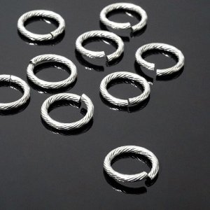 Кольцо соединительное из нержавеющей стали, 2,0*15мм (набор 10шт), цвет серебро