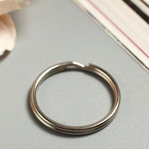 Арт Узор Основа для брелока кольцо металл серебро 2,5х2,5 см
