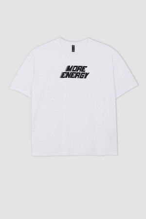 Футболка белая OVERSIZE