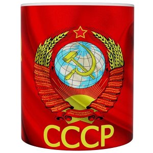 Кружка прикол "СССР флаг", 330мл