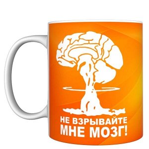 Кружка прикол &quot;Не взрывайте мне мозг !&quot;, 330мл